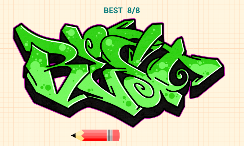 اسکرین شات 6 برنامه How to Draw Graffitis