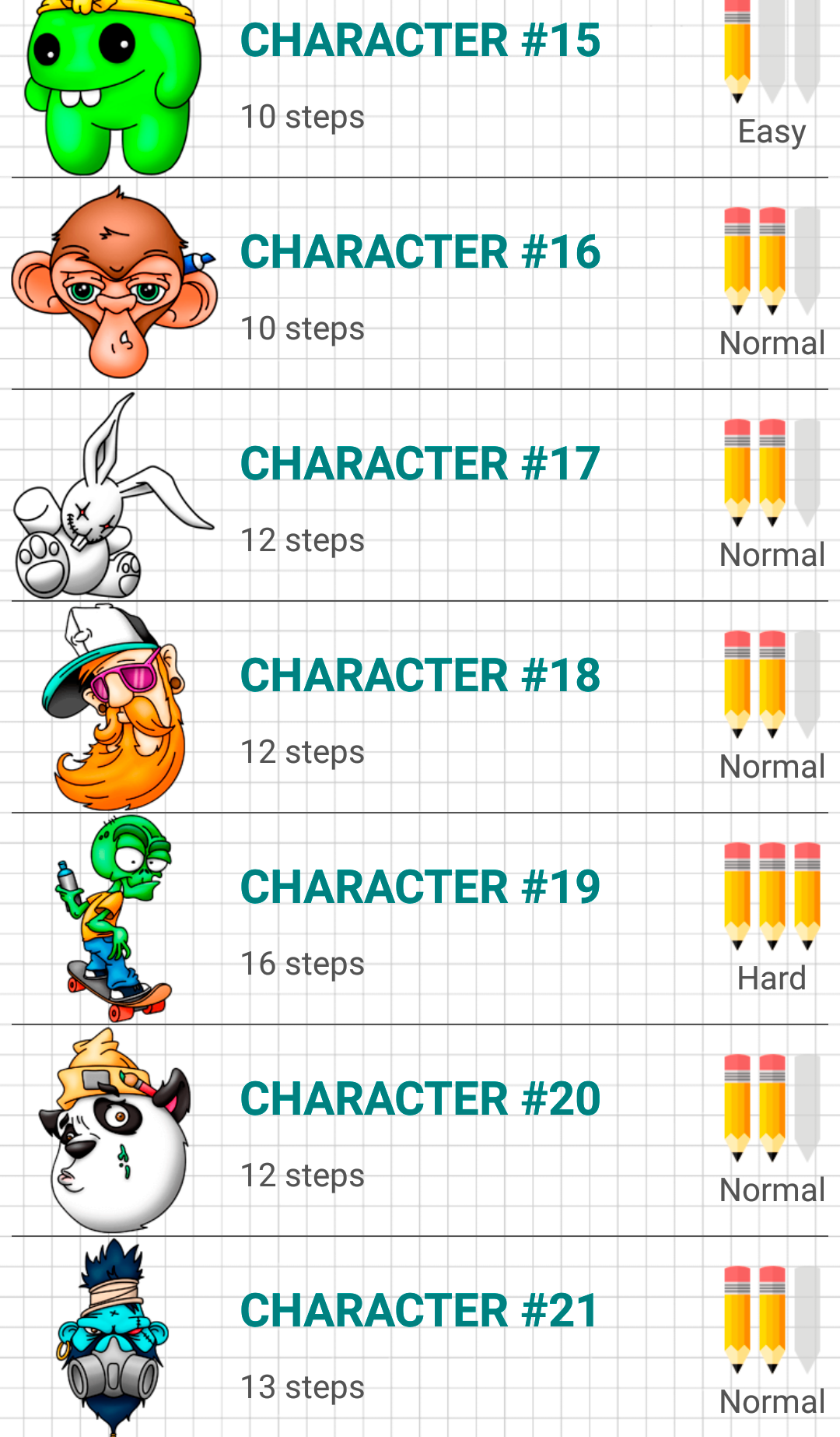 اسکرین شات 2 برنامه How to Draw Graffiti Character