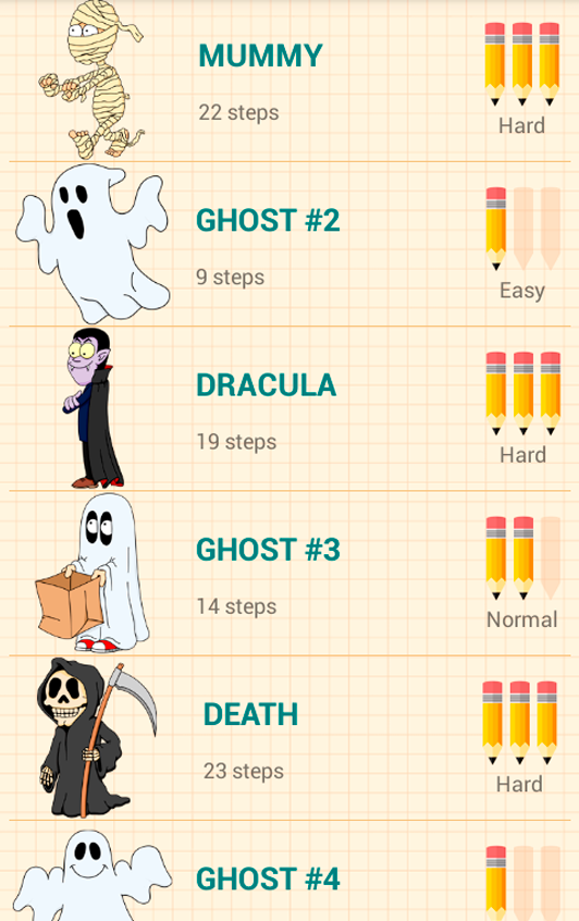 اسکرین شات 2 برنامه How to Draw Halloween