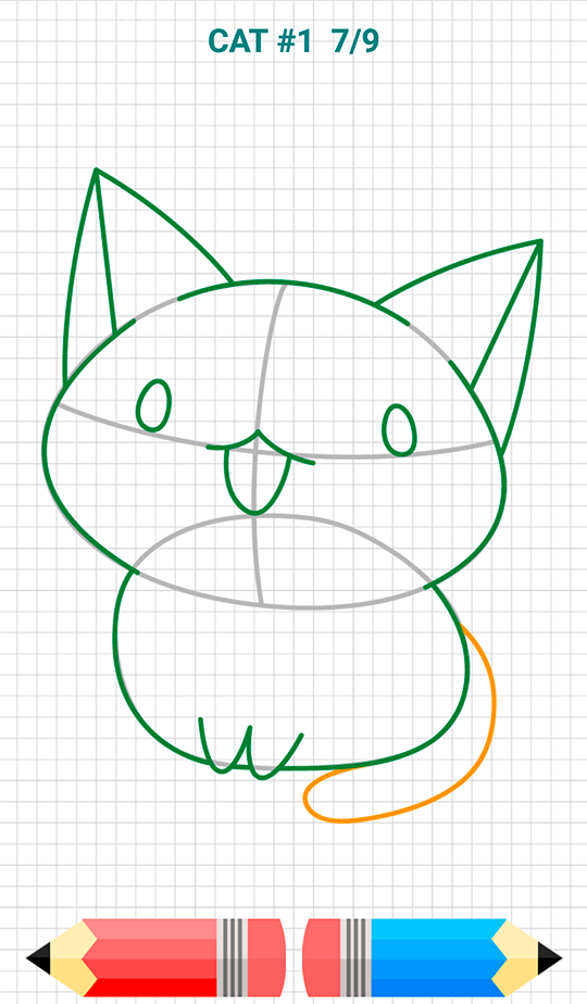 اسکرین شات 5 برنامه How to Draw Kawaii Drawings