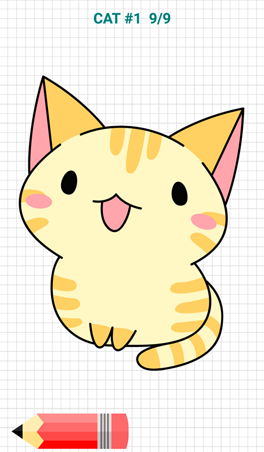اسکرین شات 6 برنامه How to Draw Kawaii Drawings