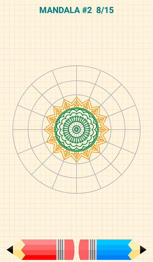 اسکرین شات 4 برنامه How to Draw Mandalas