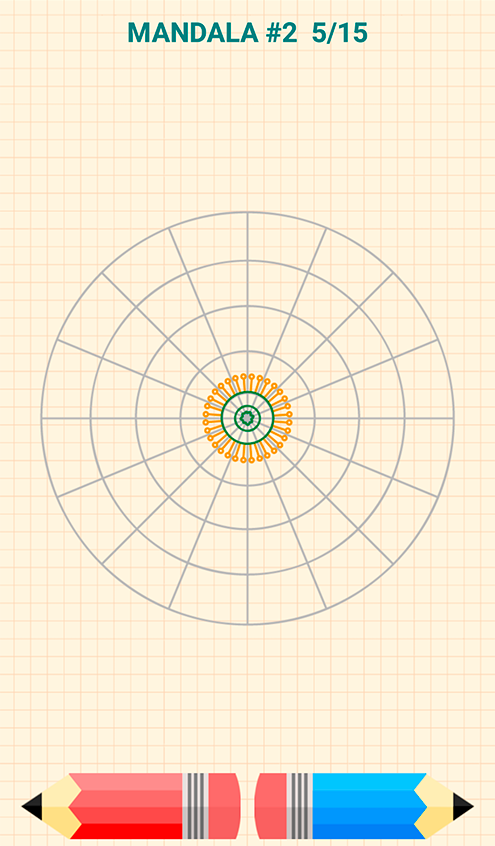 اسکرین شات 3 برنامه How to Draw Mandalas