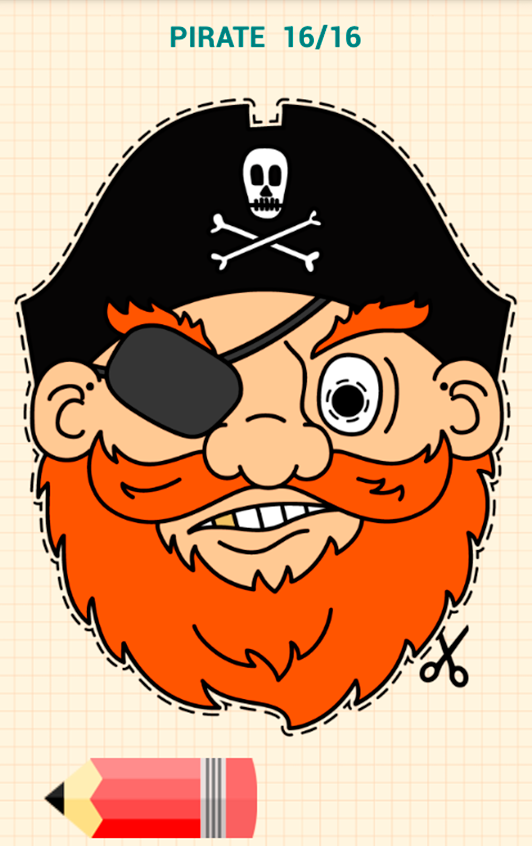 اسکرین شات 6 برنامه How to Draw Party Masks