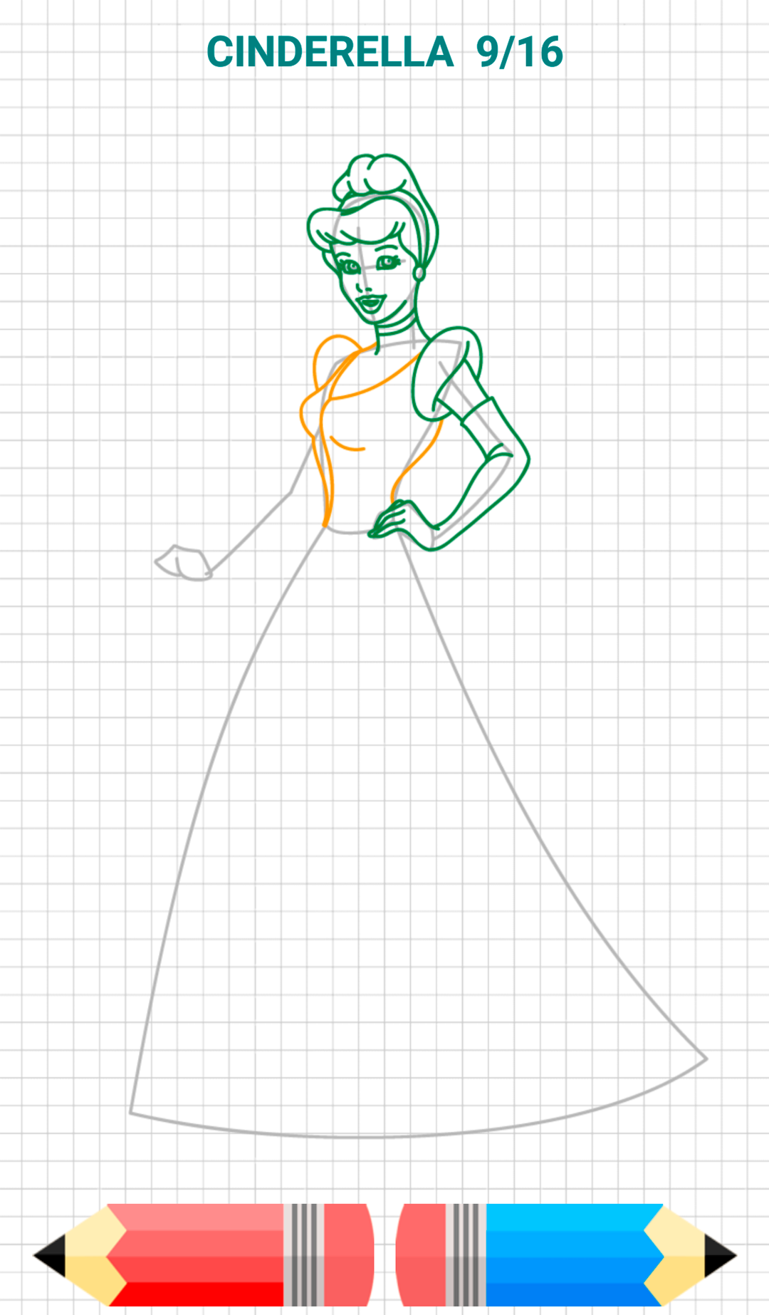 اسکرین شات 4 برنامه How to Draw Princess