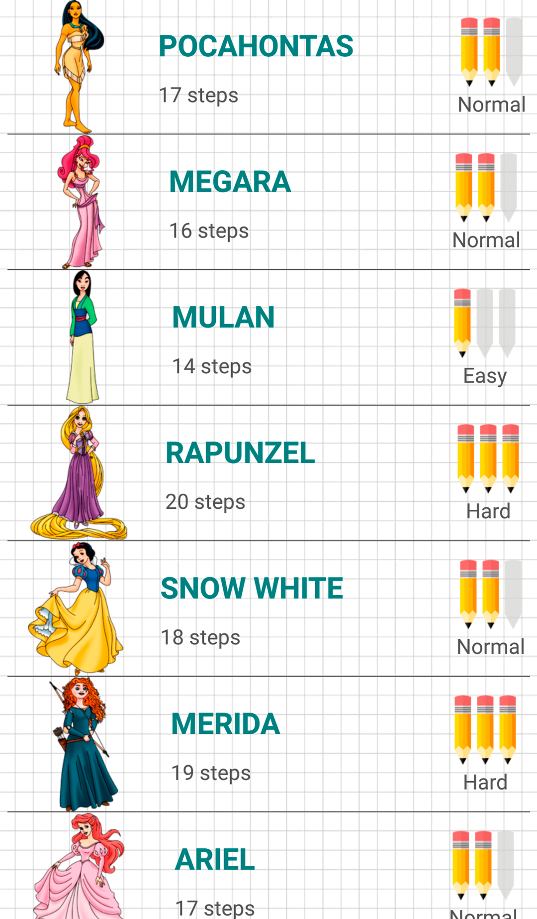 اسکرین شات 2 برنامه How to Draw Princess