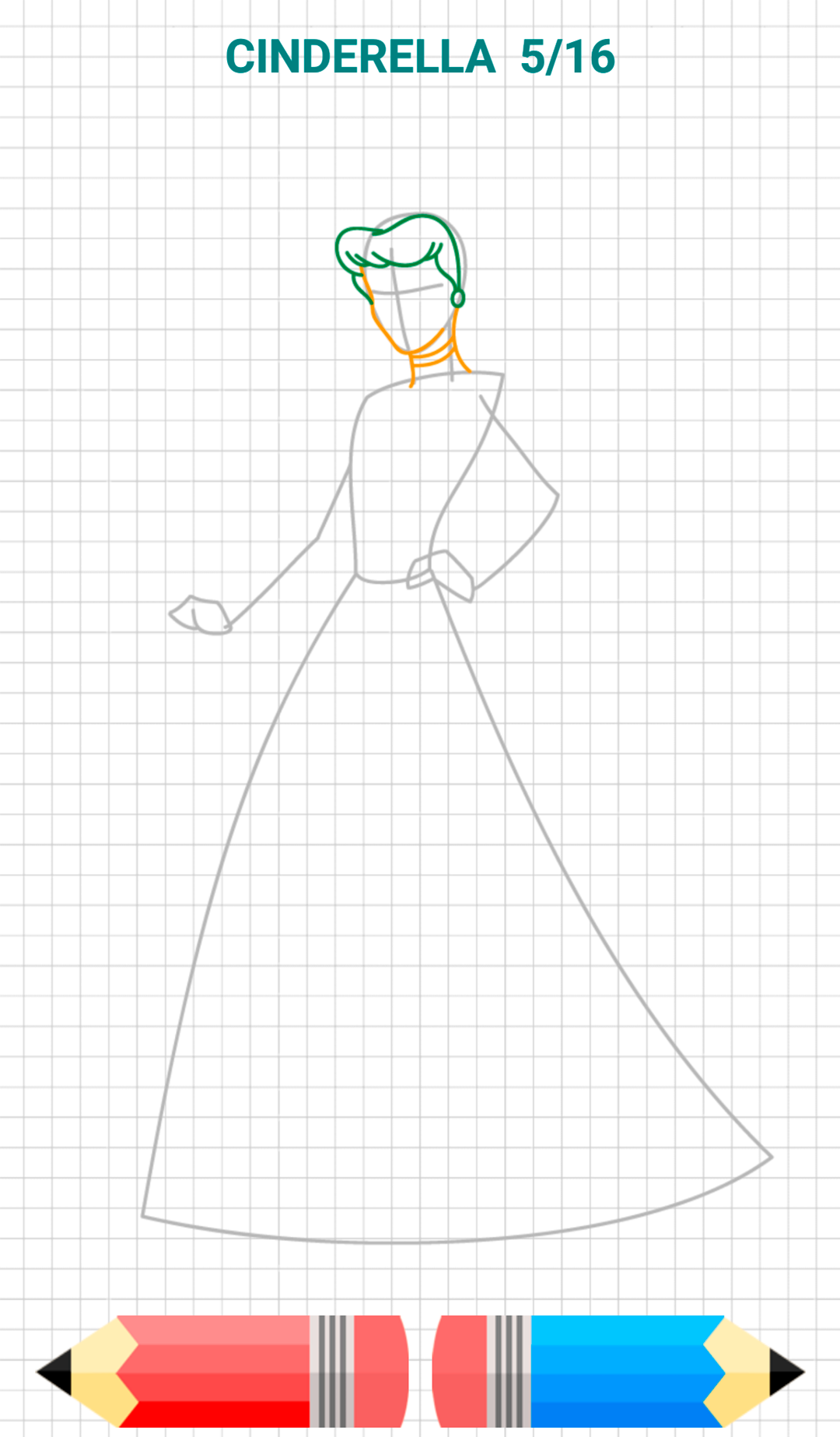اسکرین شات 3 برنامه How to Draw Princess