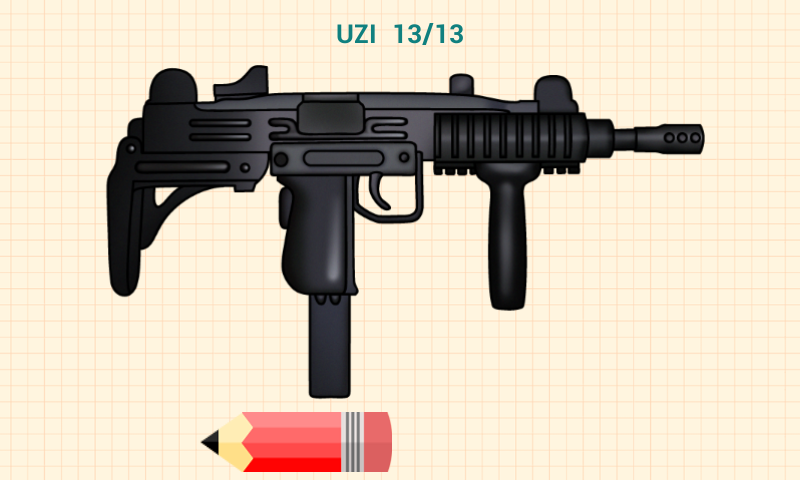 اسکرین شات 6 برنامه How to Draw Weapons