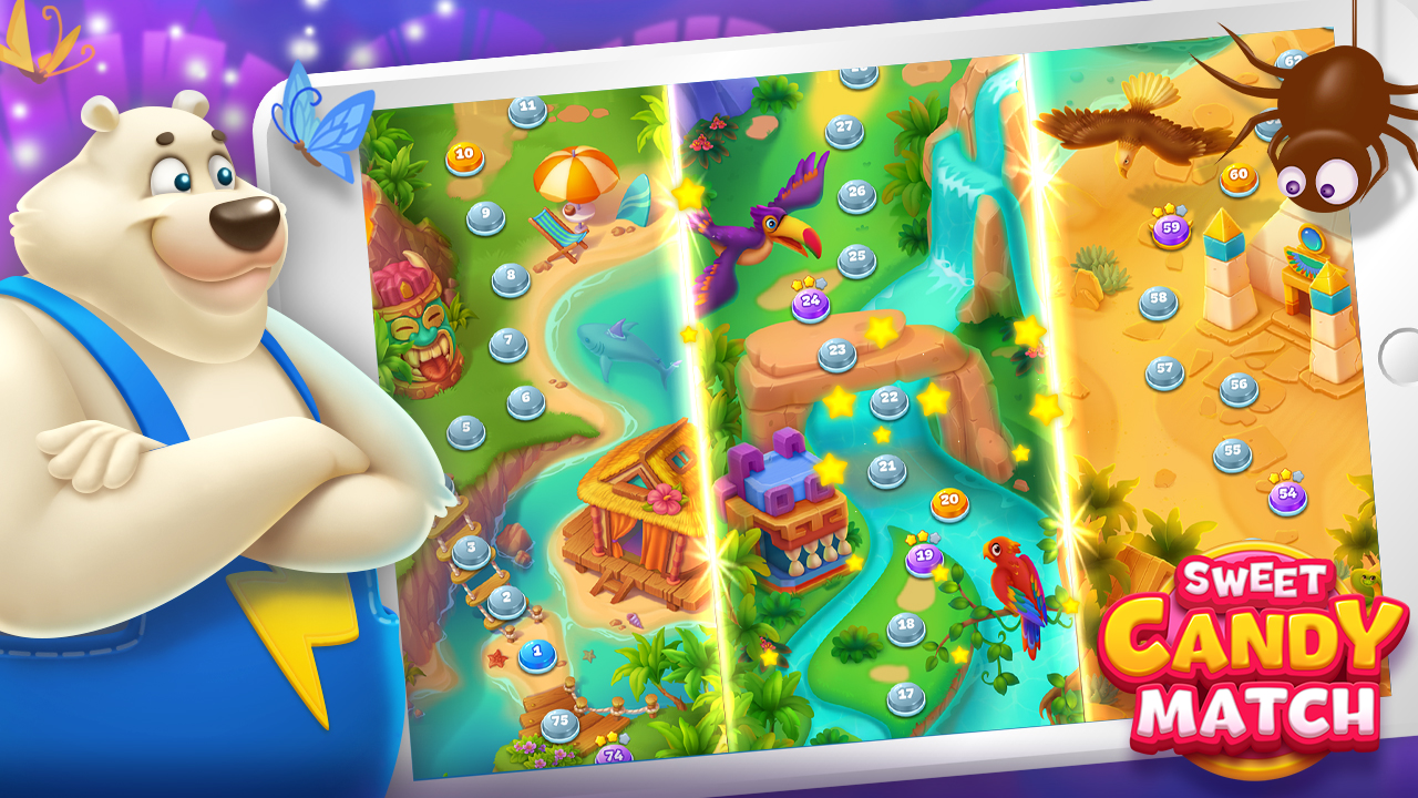 اسکرین شات 8 بازی Sweet Candy Match: Puzzle Game