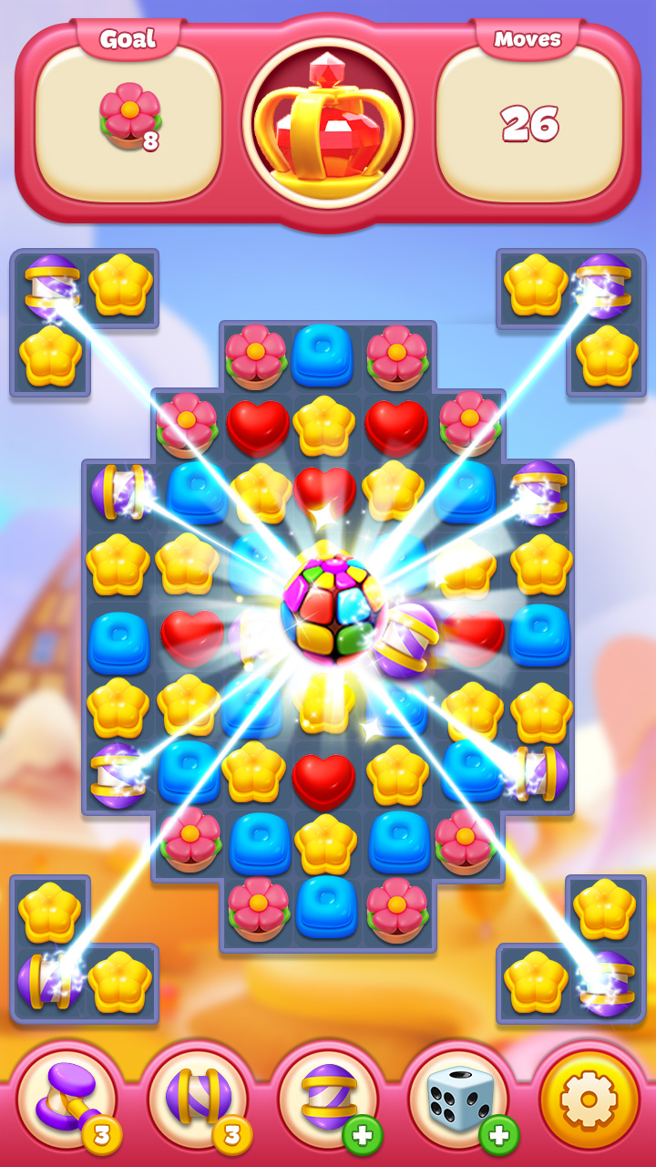 اسکرین شات 1 بازی Sweet Candy Match: Puzzle Game