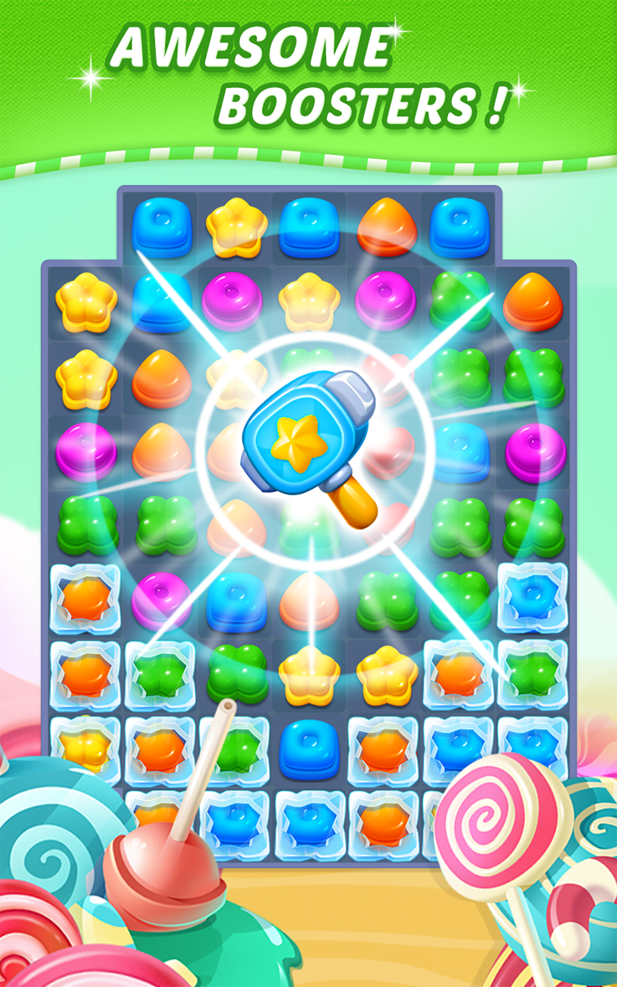 اسکرین شات 3 بازی Sweet Candy Puzzle: Match Game