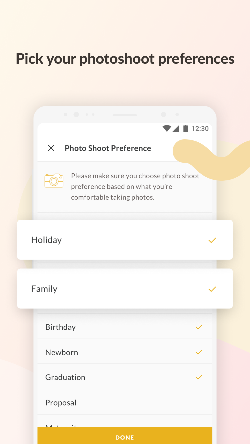 اسکرین شات 1 برنامه SweetEscape Photographer