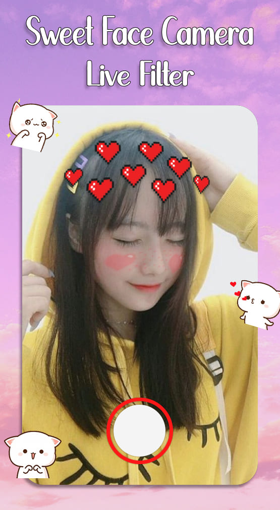 اسکرین شات 7 برنامه Sweet Face Camera Live Filter