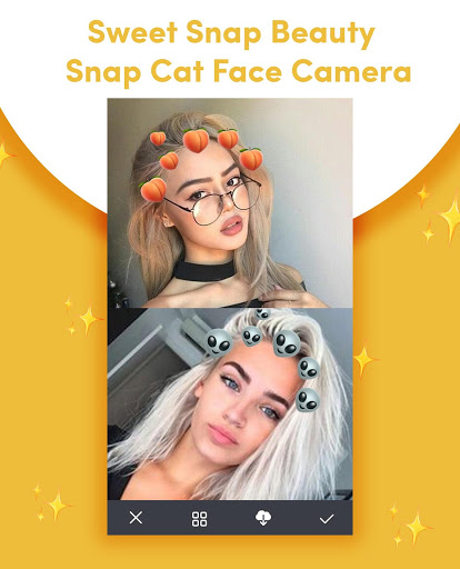 اسکرین شات 6 برنامه Sweet Snap Beauty - Snap Cat Face Camera