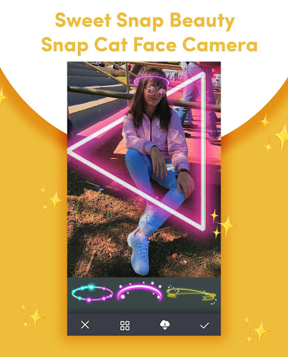 اسکرین شات 4 برنامه Sweet Snap Beauty - Snap Cat Face Camera