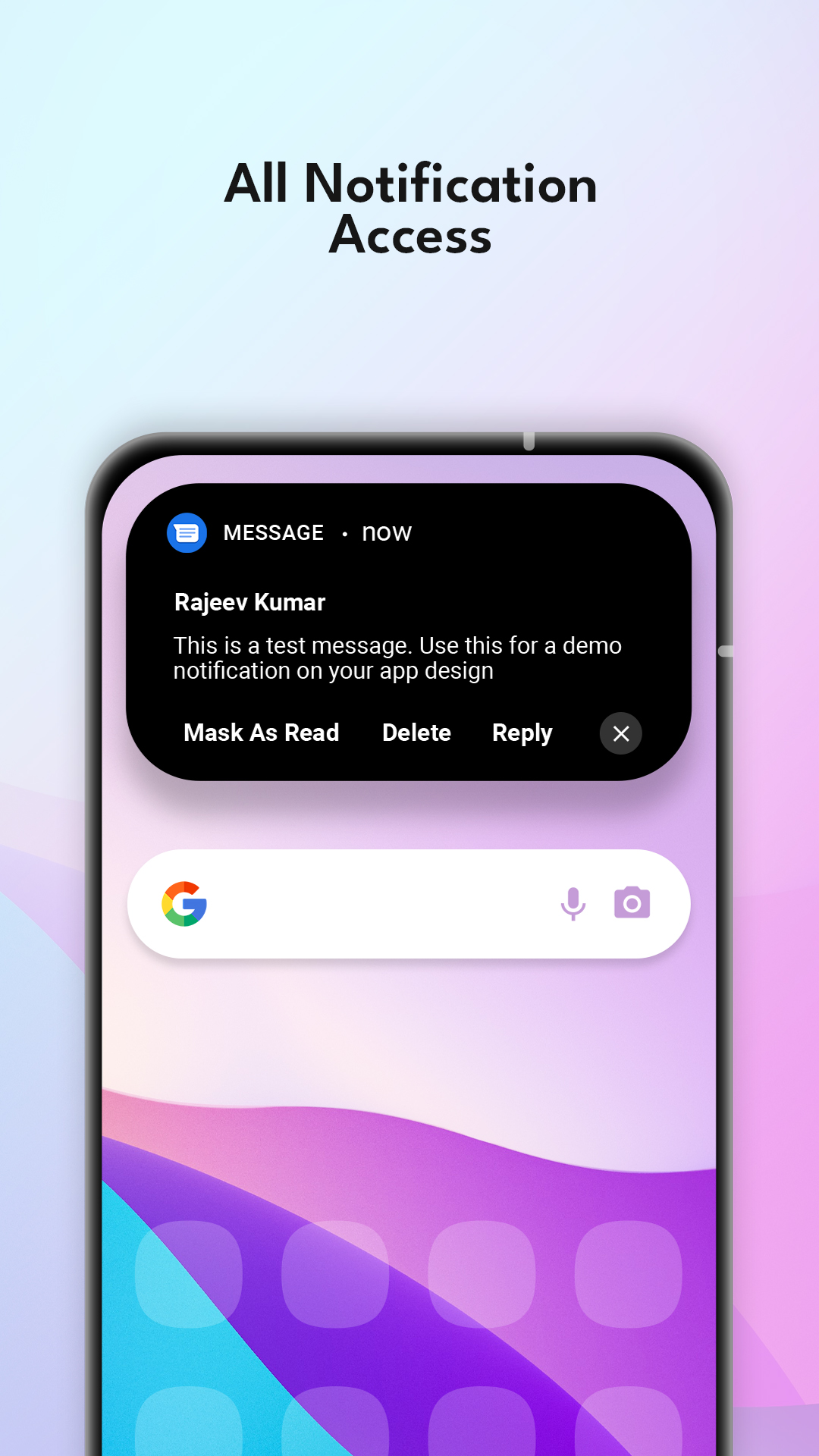 اسکرین شات 2 برنامه dynamicBar - Notification Bar