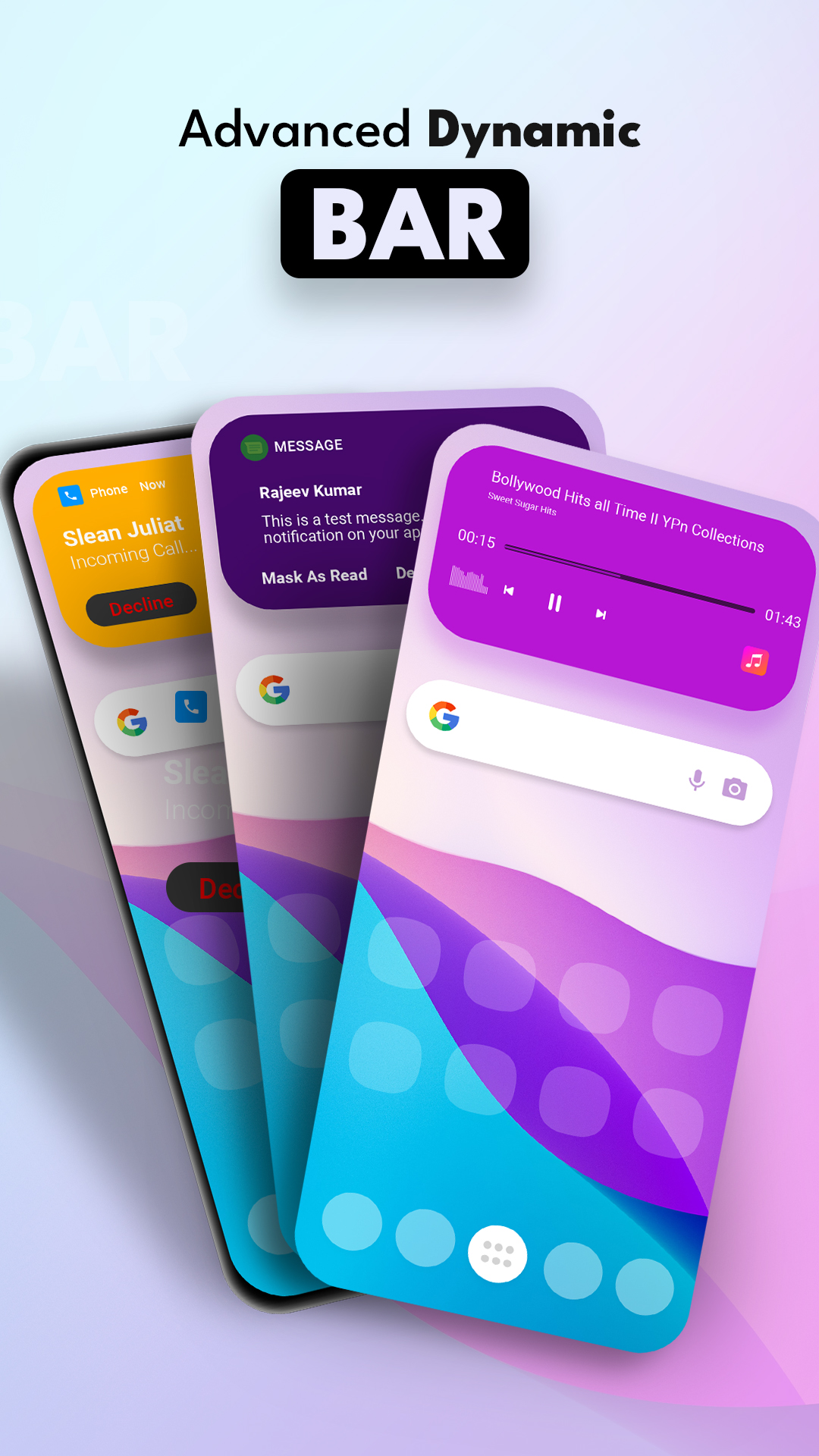 اسکرین شات 7 برنامه dynamicBar - Notification Bar