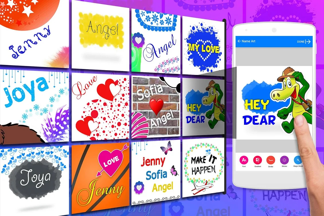 اسکرین شات 2 برنامه Name Art - Focus Filter