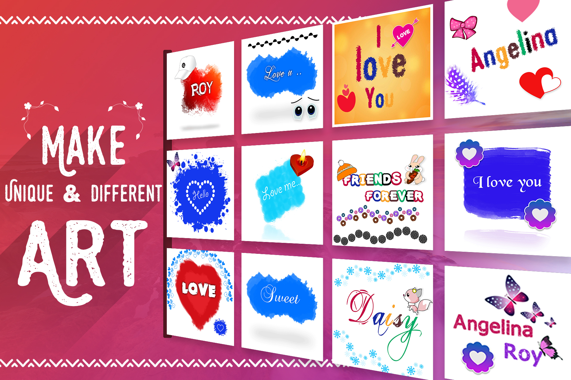 اسکرین شات 1 برنامه Name Art - Focus Filter