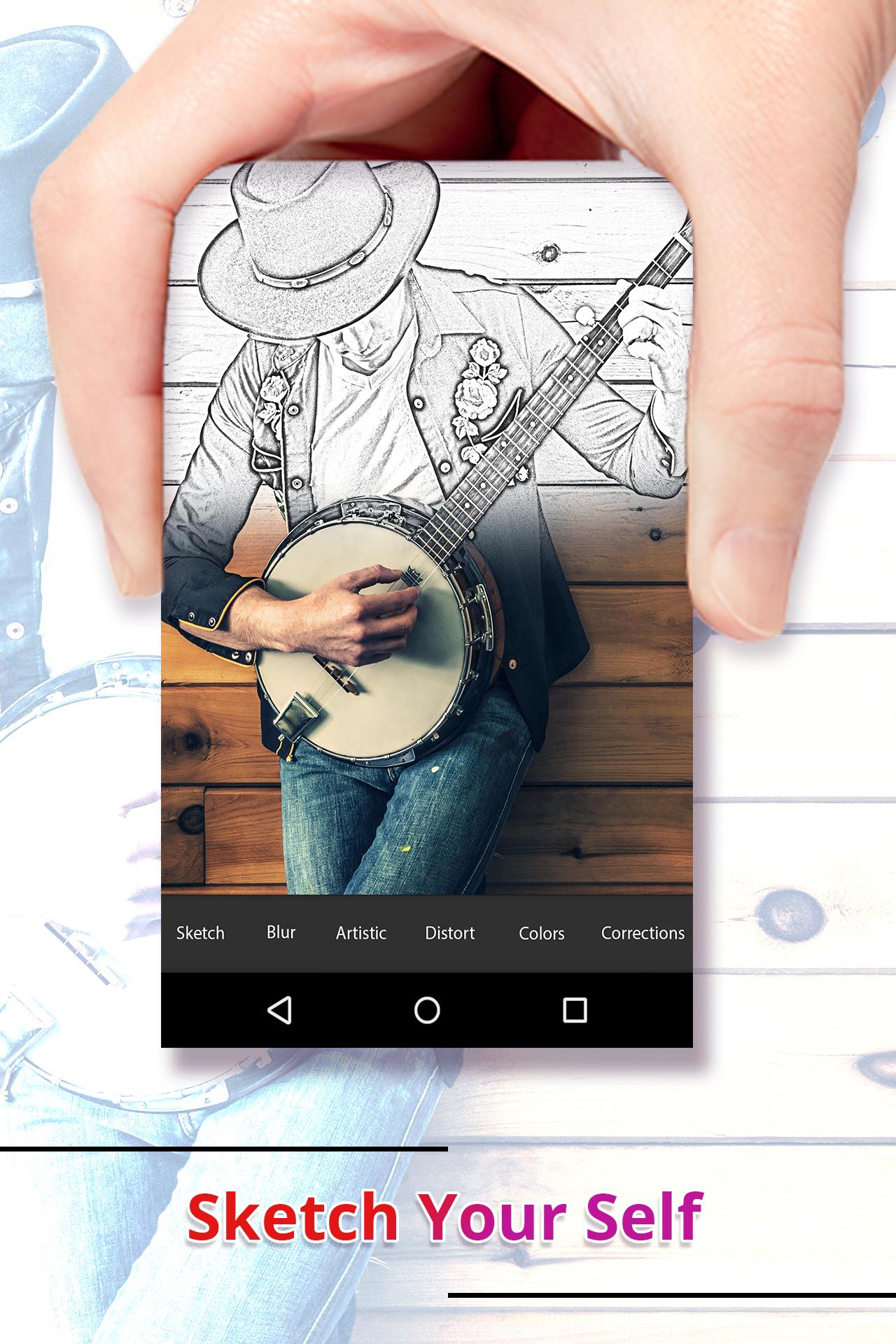 اسکرین شات 3 برنامه Photo Sketch : Photo Editor
