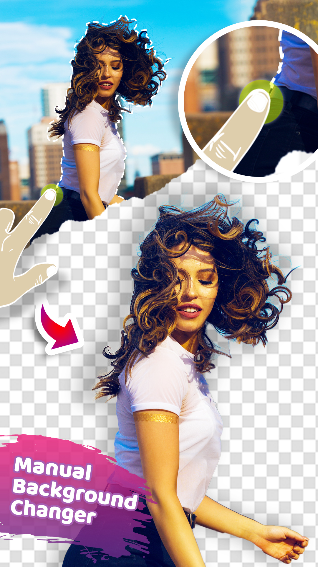 اسکرین شات 5 برنامه Cut Paste Photo Editor