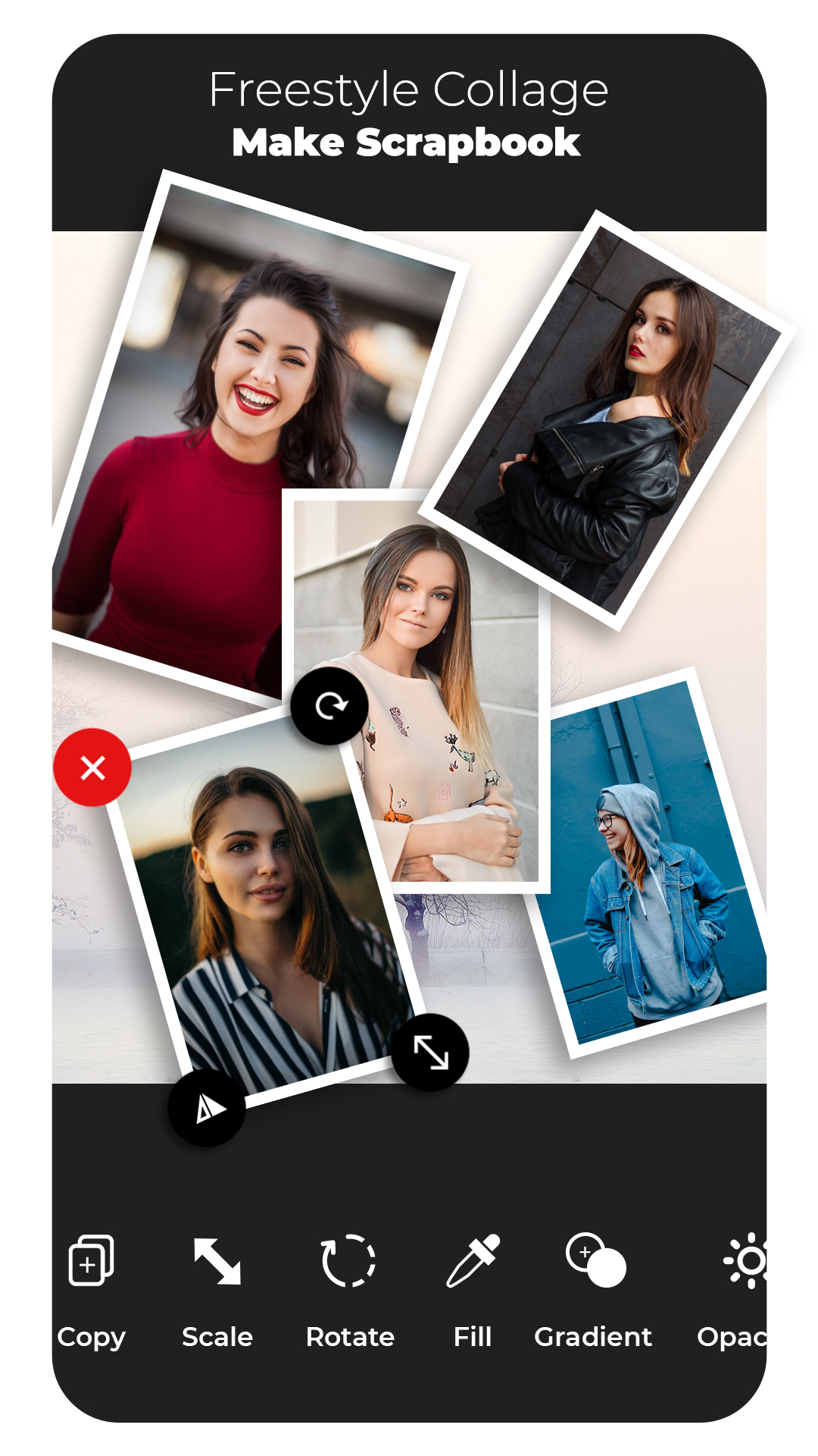 اسکرین شات 4 برنامه Cut Paste Photo Editor