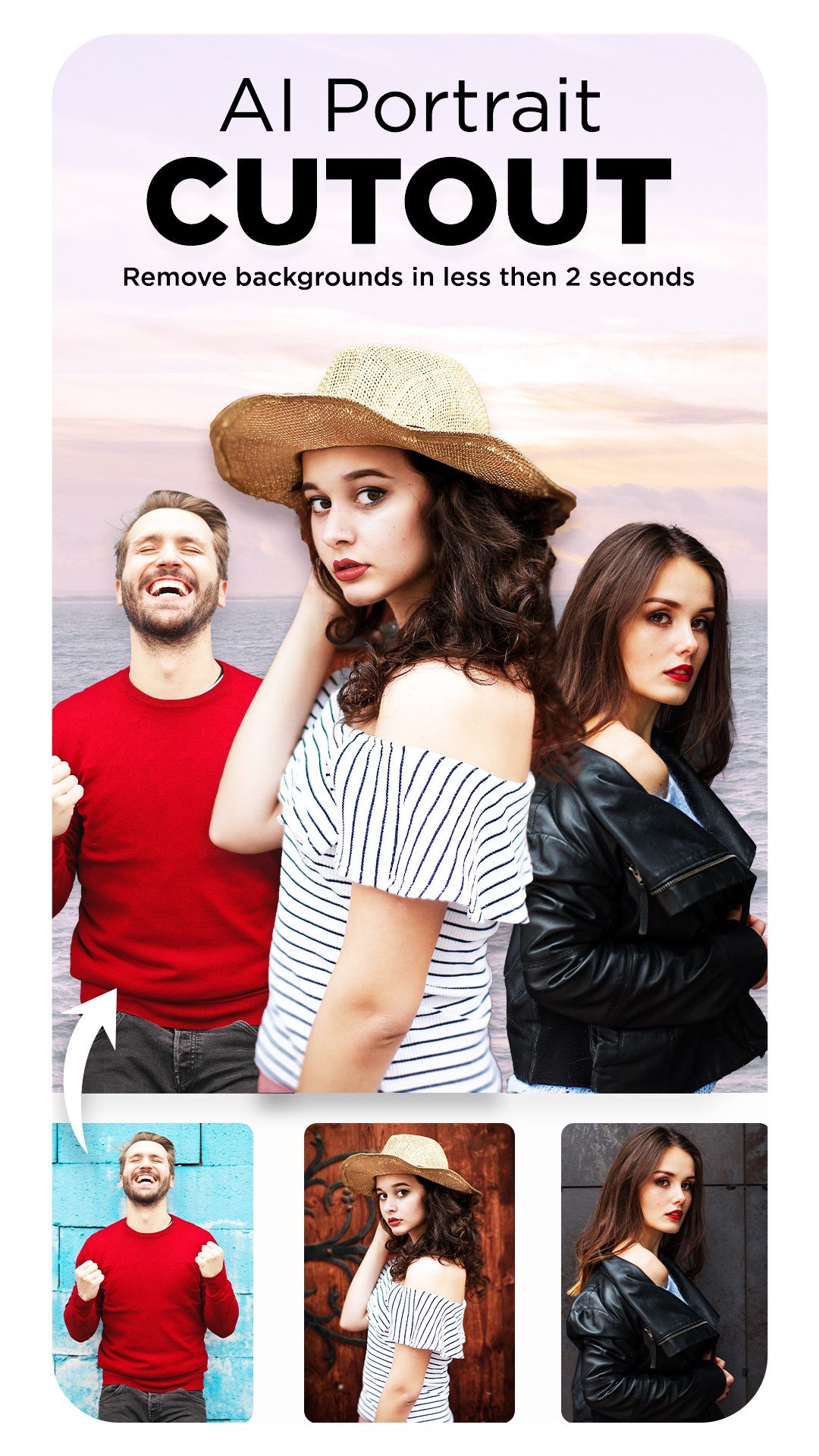 اسکرین شات 1 برنامه Cut Paste Photo Editor
