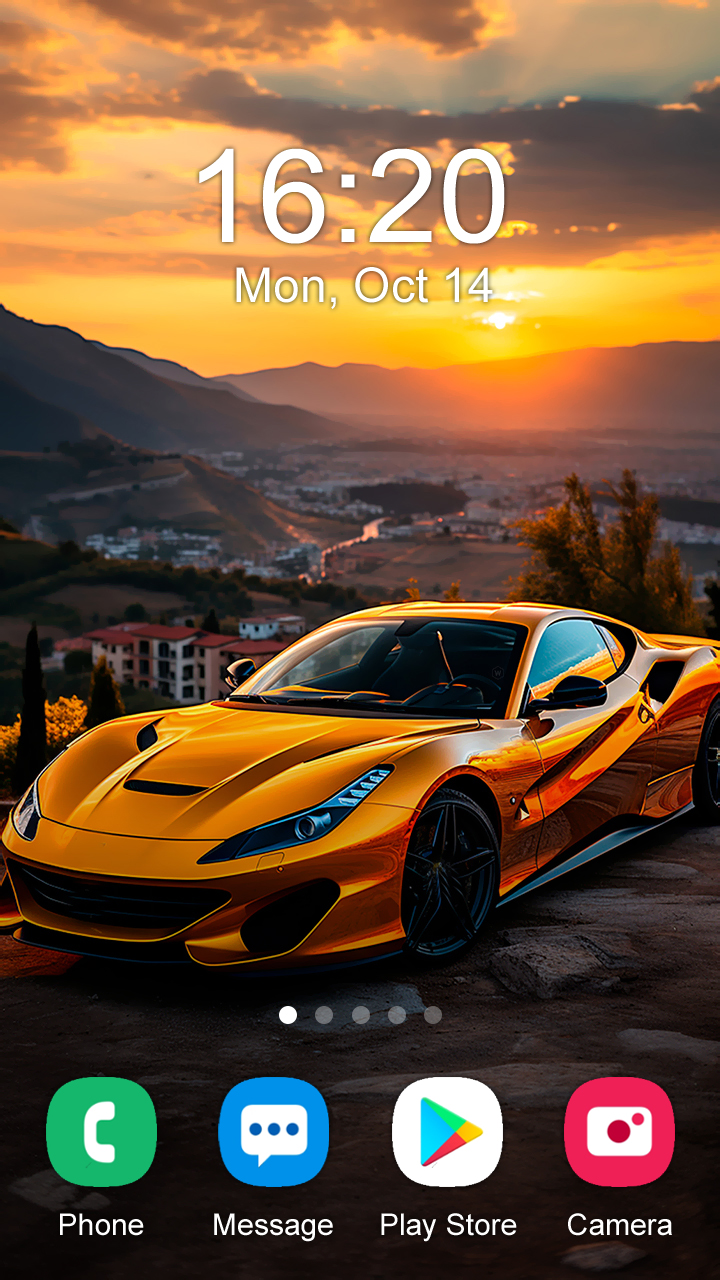 اسکرین شات 2 برنامه Car Wallpaper 2025