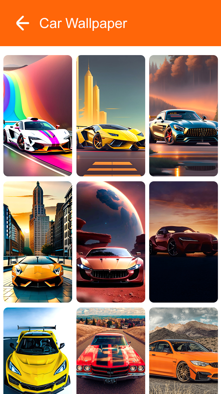 اسکرین شات 8 برنامه Car Wallpaper 2025