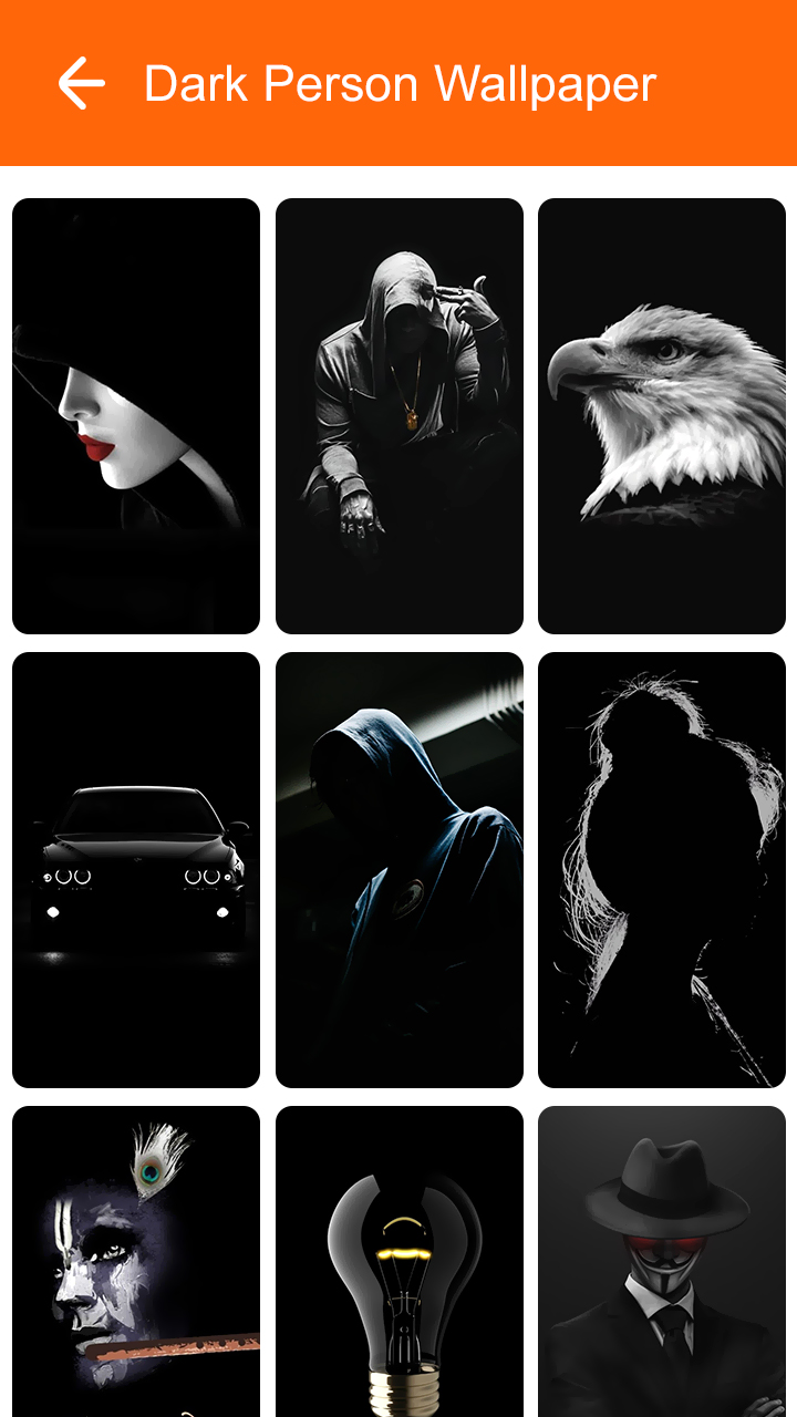 اسکرین شات 8 برنامه Dark Person Wallpaper 2025