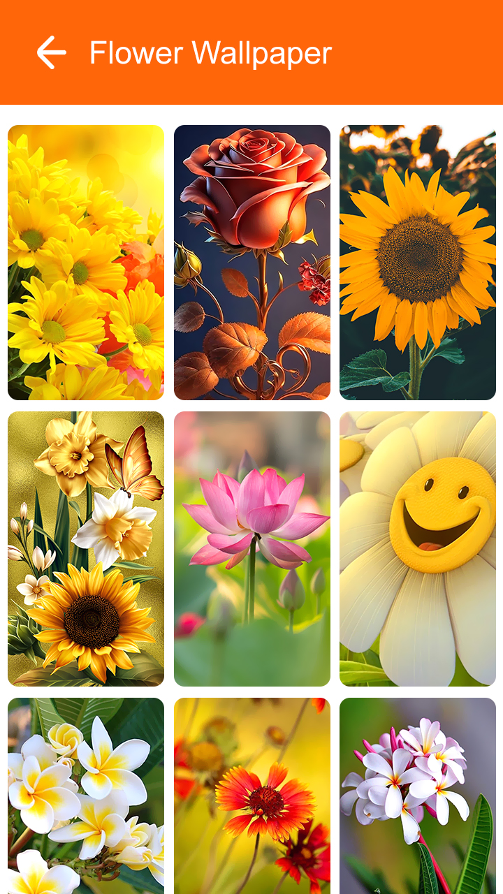 اسکرین شات 8 برنامه Flower Wallpaper 2025