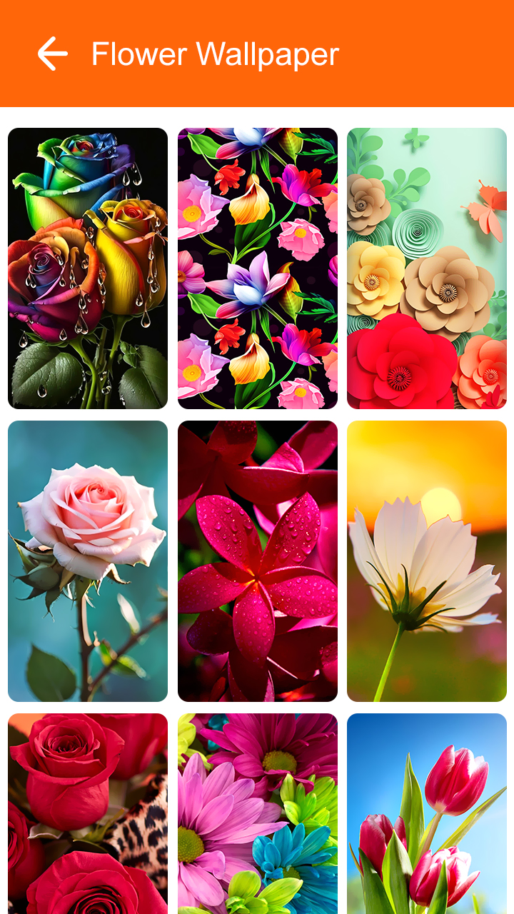 اسکرین شات 7 برنامه Flower Wallpaper 2025