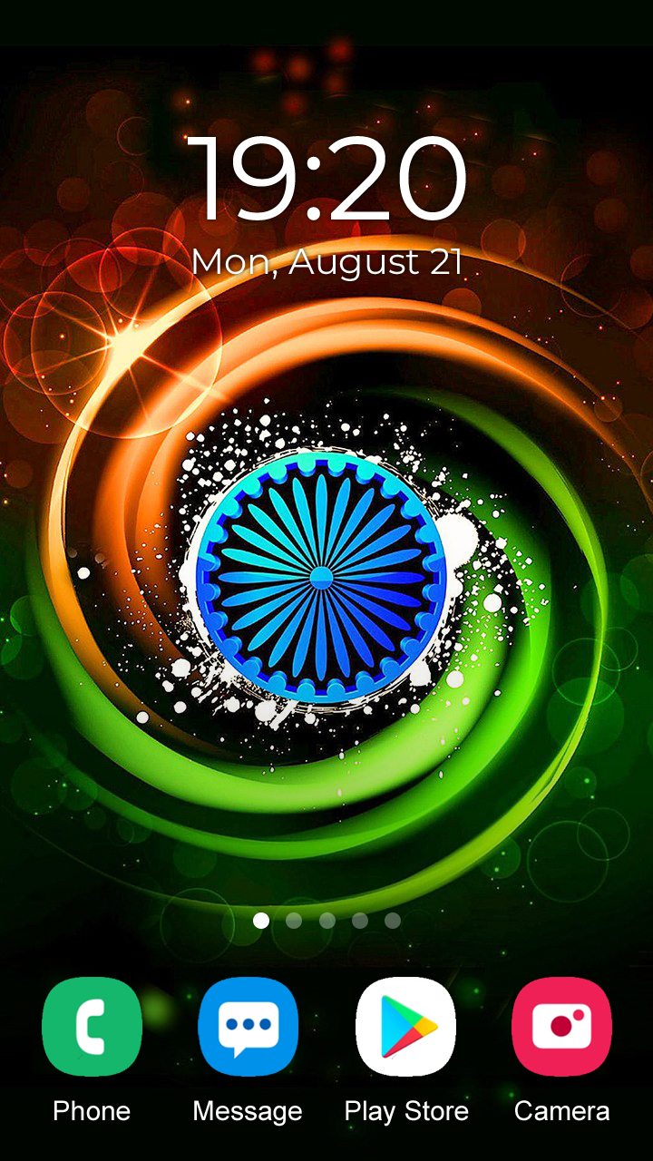 اسکرین شات 4 برنامه India Flag Wallpaper 2025