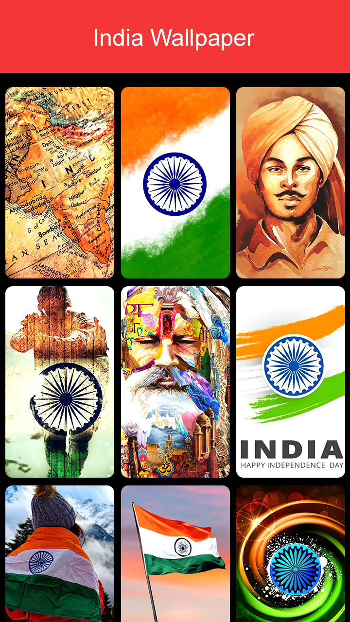 اسکرین شات 8 برنامه India Flag Wallpaper 2024