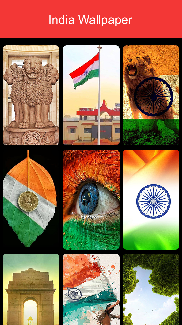 اسکرین شات 7 برنامه India Flag Wallpaper 2025
