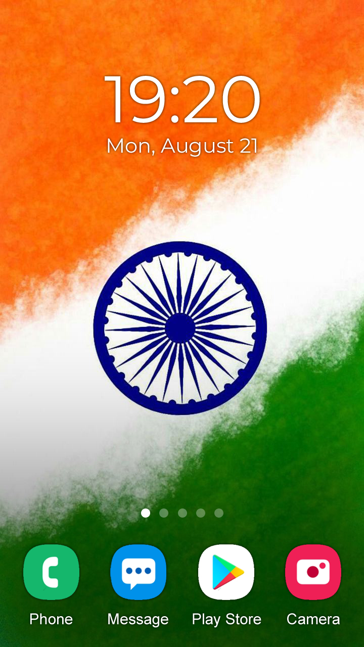 اسکرین شات 2 برنامه India Flag Wallpaper 2025