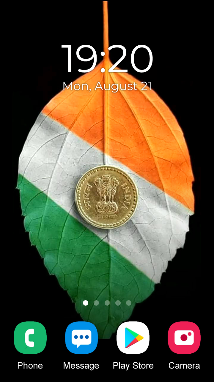 اسکرین شات 6 برنامه India Flag Wallpaper 2025