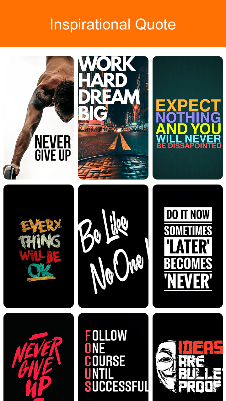 اسکرین شات 8 برنامه Inspirational Quote Wallpaper