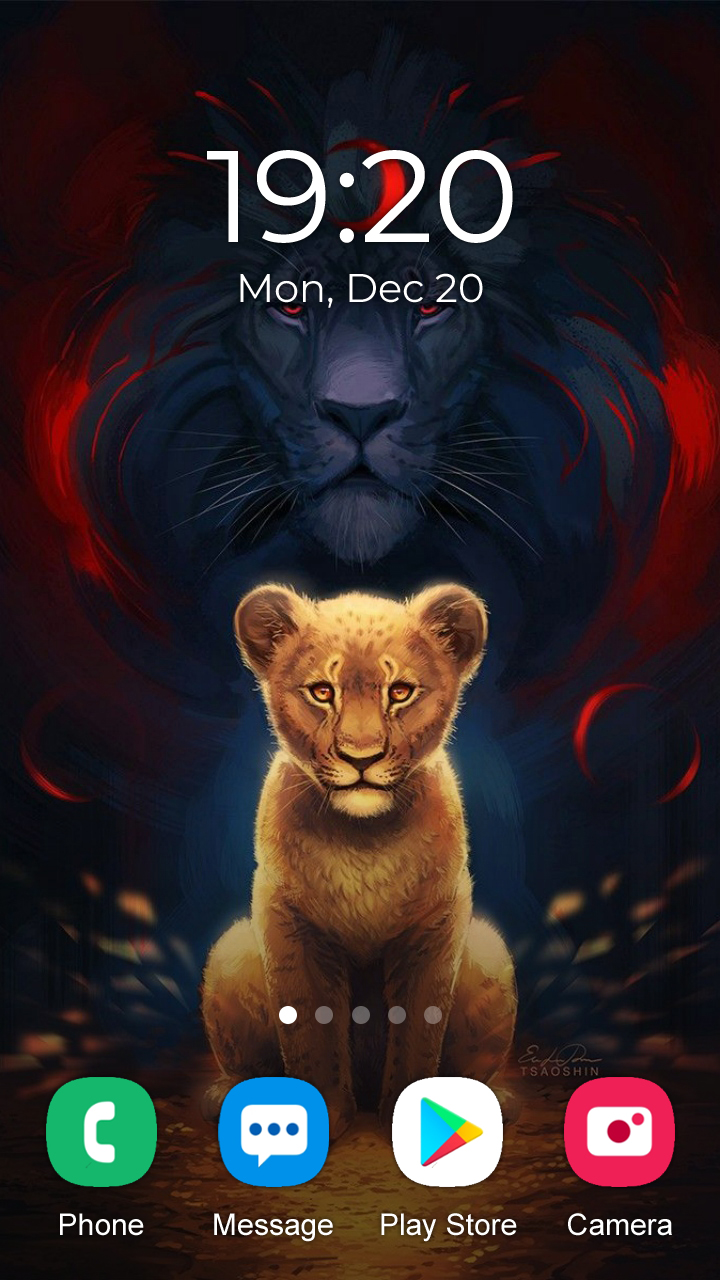 اسکرین شات 6 برنامه Lion Wallpaper 2025