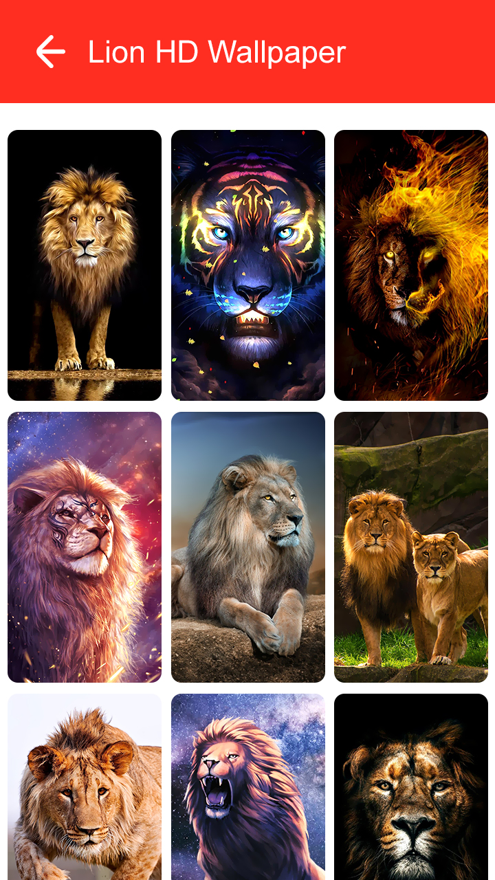 اسکرین شات 7 برنامه Lion Wallpaper 2025