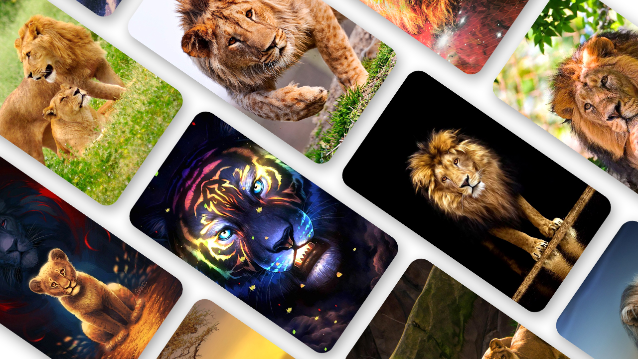 اسکرین شات 1 برنامه Lion Wallpaper 2025