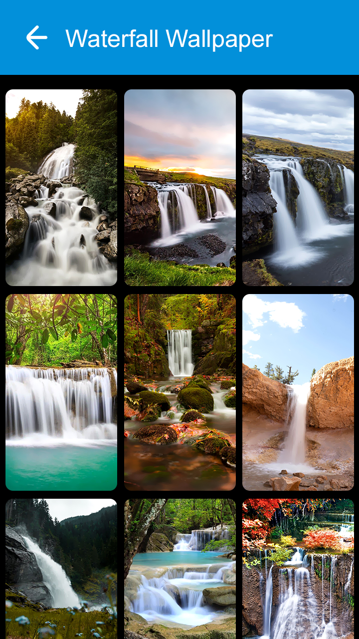 اسکرین شات 8 برنامه Waterfall Wallpaper 2025