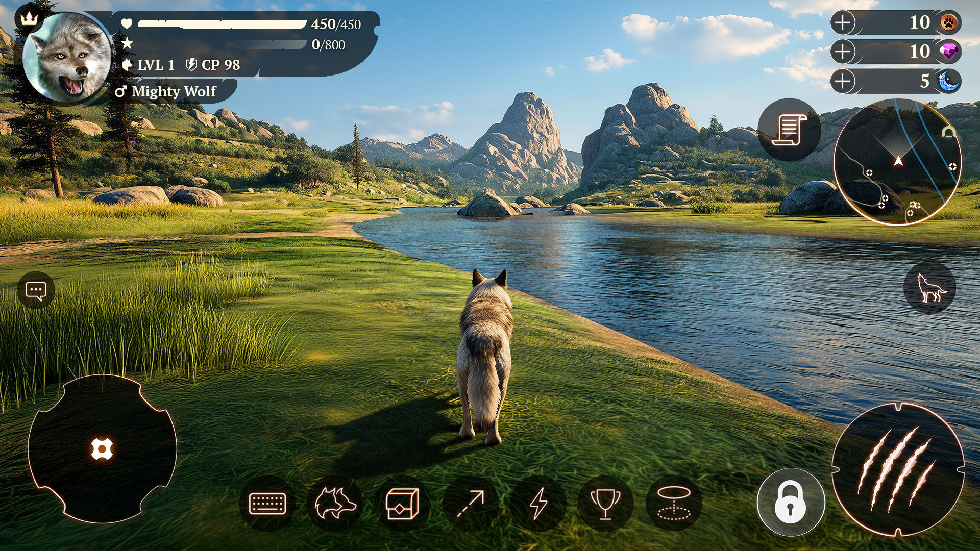 اسکرین شات 1 بازی The Wolf: Animal Hunting Game