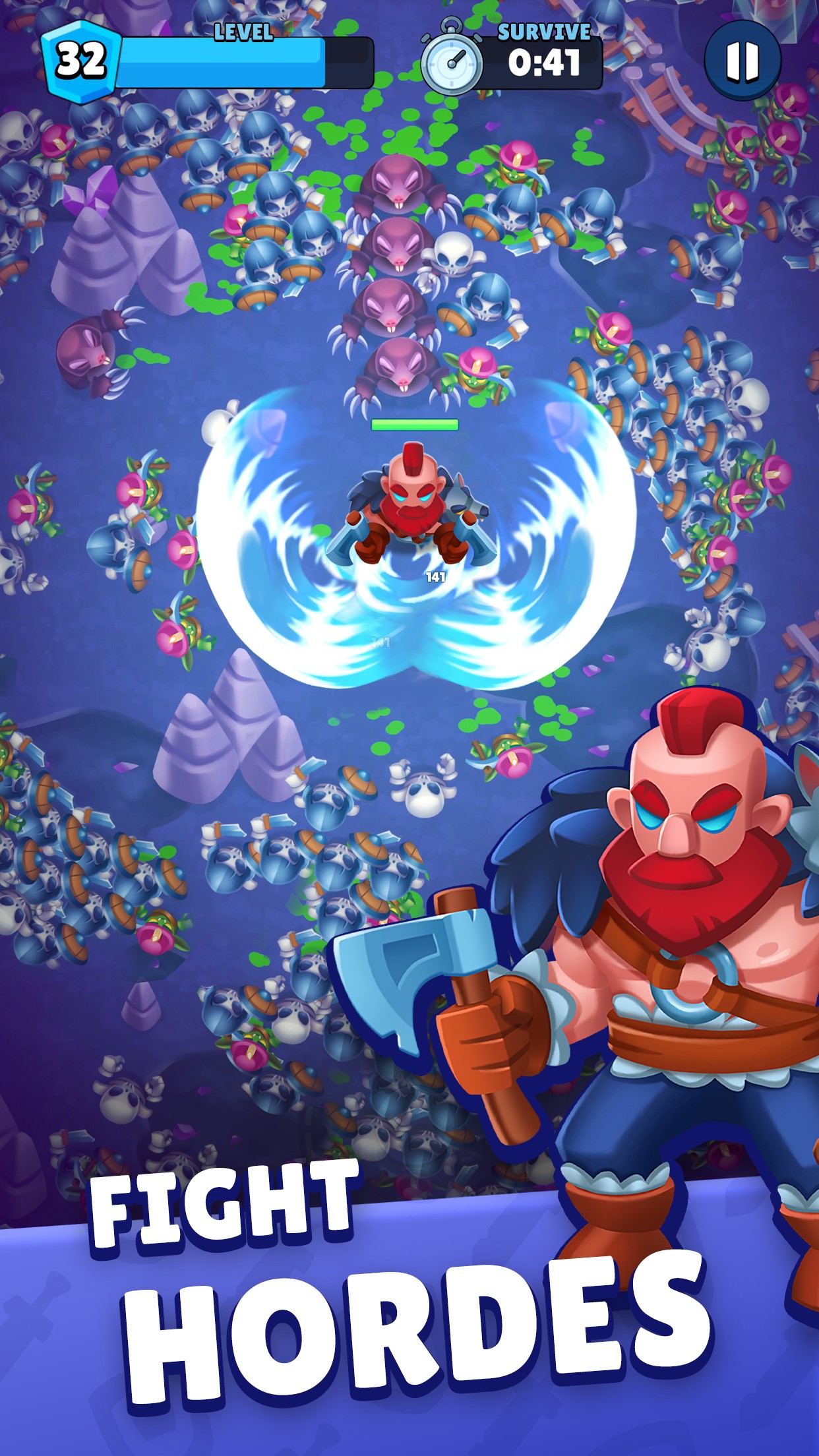 اسکرین شات 2 بازی Heroes vs Hordes: Survivor RPG