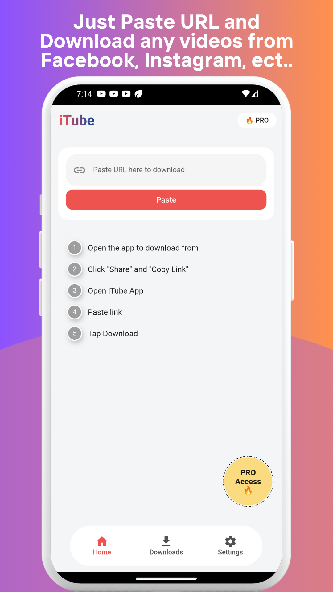 اسکرین شات 1 برنامه iTube: Video Downloader