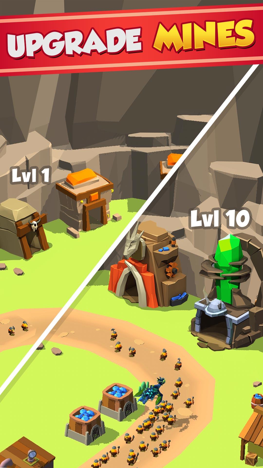 اسکرین شات 2 برنامه Idle Mining Tycoon Stone Miner