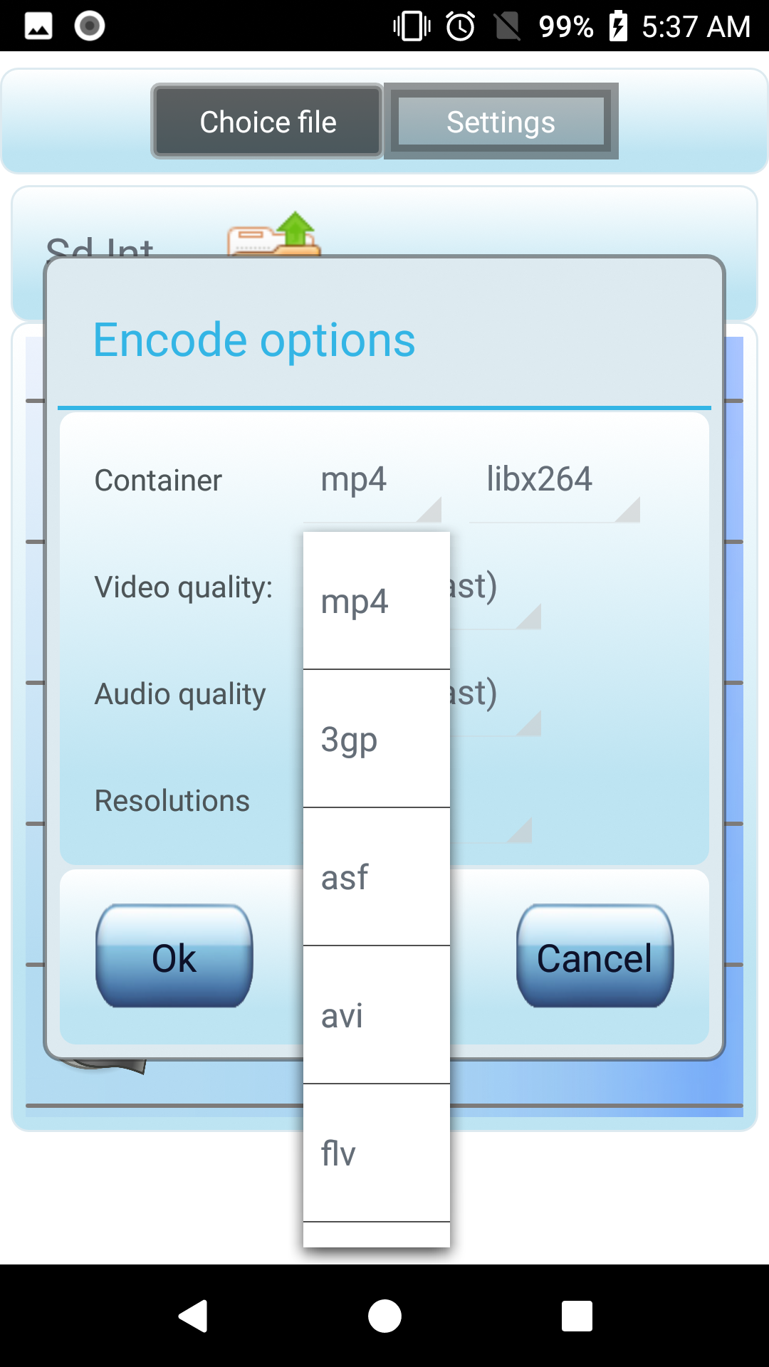 اسکرین شات 5 برنامه Video converter mp4