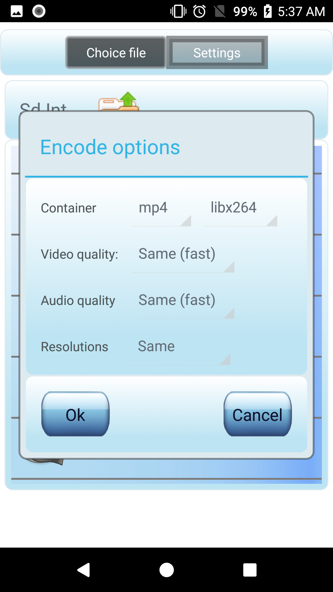 اسکرین شات 4 برنامه Video converter mp4