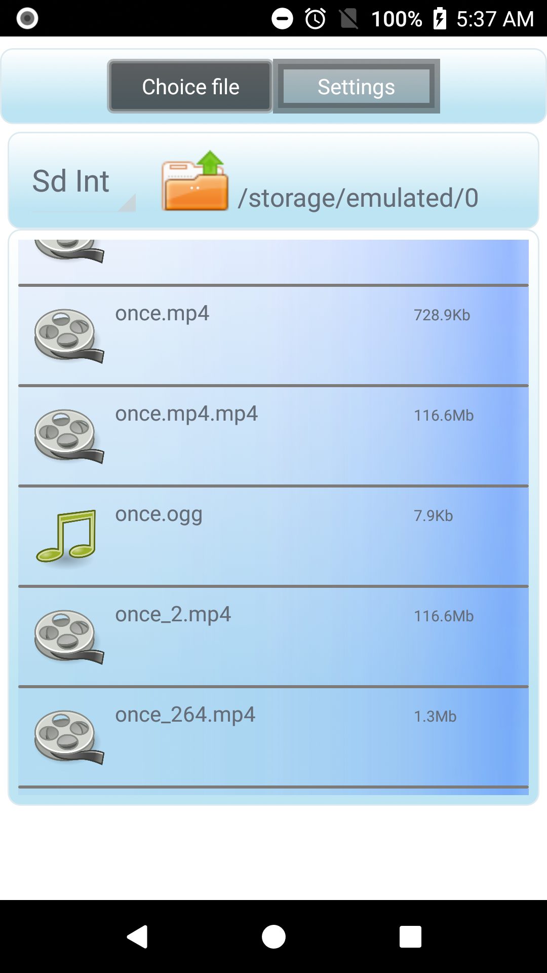اسکرین شات 1 برنامه Video converter mp4
