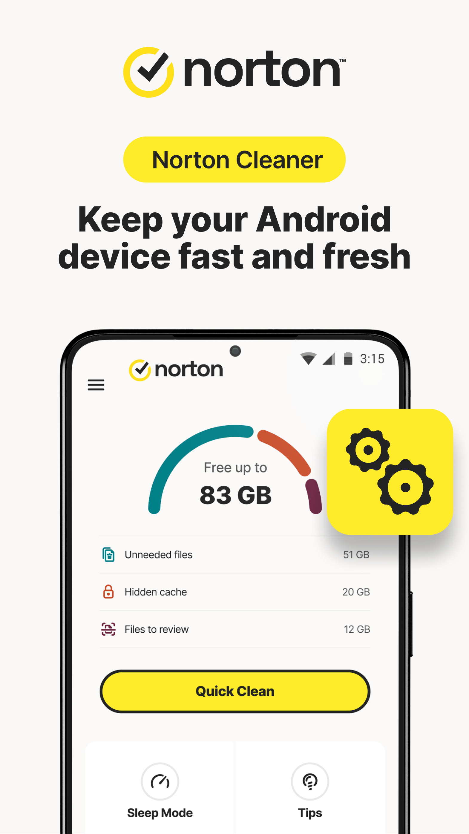 اسکرین شات 1 برنامه Norton Cleaner – Junk removal